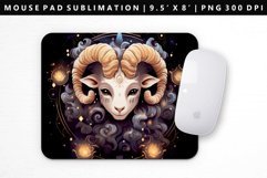 Aries Mouse Pad Design | Mouse Pad Sublimation PNG Product Image 1