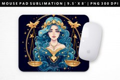 Zodiac Sign Mouse Pad Design | Mouse Pad Sublimation PNG Product Image 1