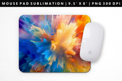Rainbow Mouse Pad Design | Mouse Pad Sublimation PNG Product Image 1