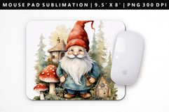 Gnome Mouse Pad Design | Mouse Pad Sublimation PNG Product Image 1