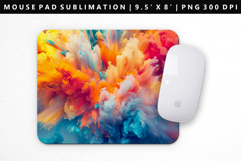 Rainbow Mouse Pad Design | Mouse Pad Sublimation PNG Product Image 1
