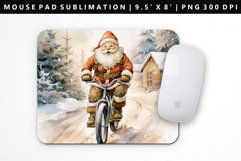 Funny Santa Mouse Pad Design | Mouse Pad Sublimation PNG Product Image 1