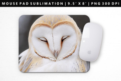 Owl Mouse Pad Design | Mouse Pad Sublimation PNG Product Image 1