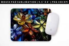 Flower Mouse Pad Design | Mouse Pad Sublimation PNG Product Image 1