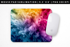 Rainbow Mouse Pad Design | Mouse Pad Sublimation PNG Product Image 1