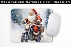 Funny Santa Mouse Pad Design | Mouse Pad Sublimation PNG Product Image 1