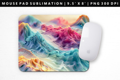 Abstract Mouse Pad Design | Mouse Pad Sublimation PNG Product Image 1