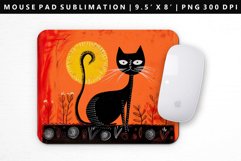 Funny Cat Mouse Pad Design | Mouse Pad Sublimation PNG Product Image 1