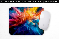 Rainbow Mouse Pad Design | Mouse Pad Sublimation PNG Product Image 1