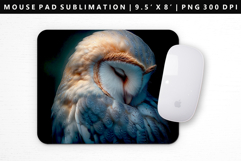 Owl Mouse Pad Design | Mouse Pad Sublimation PNG Product Image 1