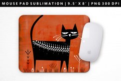 Funny Cat Mouse Pad Design | Mouse Pad Sublimation PNG Product Image 1