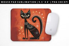 Funny Cat Mouse Pad Design | Mouse Pad Sublimation PNG Product Image 1