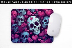 Skull Mouse Pad Design | Mouse Pad Sublimation PNG Product Image 1