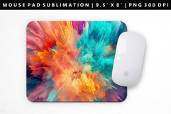 Rainbow Mouse Pad Design | Mouse Pad Sublimation PNG Product Image 1