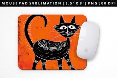 Funny Cat Mouse Pad Design | Mouse Pad Sublimation PNG Product Image 1