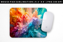 Rainbow Mouse Pad Design | Mouse Pad Sublimation PNG Product Image 1