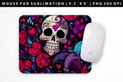 Skull Mouse Pad Design | Mouse Pad Sublimation PNG Product Image 1