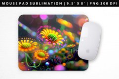 Flower Mouse Pad Design | Mouse Pad Sublimation PNG Product Image 1