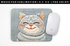Funny Cat Mouse Pad Design | Mouse Pad Sublimation PNG Product Image 1