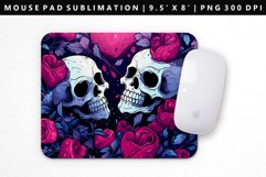 Skull Mouse Pad Design | Mouse Pad Sublimation PNG Product Image 1