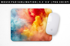 Rainbow Mouse Pad Design | Mouse Pad Sublimation PNG Product Image 1