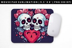 Skull Mouse Pad Design | Mouse Pad Sublimation PNG Product Image 1