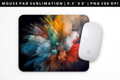 Rainbow Mouse Pad Design | Mouse Pad Sublimation PNG Product Image 1