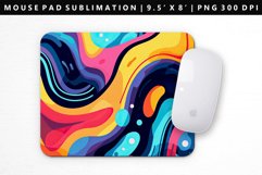 Retro Pop Art Mouse Pad Design | Mouse Pad Sublimation PNG Product Image 1