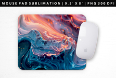 Abstract Mouse Pad Design | Mouse Pad Sublimation PNG Product Image 1