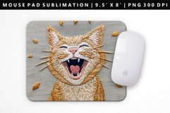 Funny Cat Mouse Pad Design | Mouse Pad Sublimation PNG Product Image 1