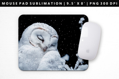 Owl Mouse Pad Design | Mouse Pad Sublimation PNG Product Image 1