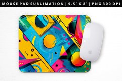 Retro Pop Art Mouse Pad Design | Mouse Pad Sublimation PNG Product Image 1