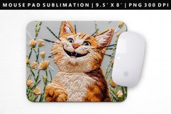 Funny Cat Mouse Pad Design | Mouse Pad Sublimation PNG Product Image 1