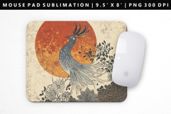 Hanafuda Mouse Pad Design | Mouse Pad Sublimation PNG Product Image 1