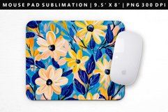 Flower Mouse Pad Design | Mouse Pad Sublimation PNG Product Image 1