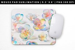 Flower Mouse Pad Design | Mouse Pad Sublimation PNG Product Image 1