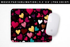 Heart Mouse Pad Design | Mouse Pad Sublimation PNG Product Image 1