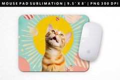 Funny Cat Mouse Pad Design | Mouse Pad Sublimation PNG Product Image 1