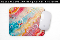 Rainbow Mouse Pad Design | Mouse Pad Sublimation PNG Product Image 1