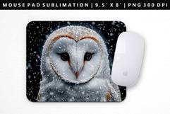 Owl Mouse Pad Design | Mouse Pad Sublimation PNG Product Image 1