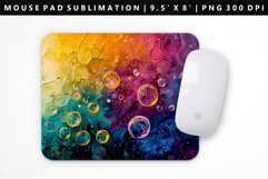 Rainbow Mouse Pad Design | Mouse Pad Sublimation PNG Product Image 1