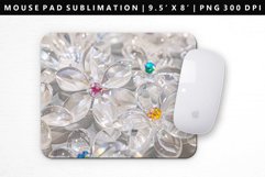 Flower Mouse Pad Design | Mouse Pad Sublimation PNG Product Image 1