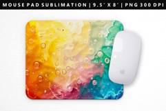 Rainbow Mouse Pad Design | Mouse Pad Sublimation PNG Product Image 1