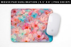 Flower Mouse Pad Design | Mouse Pad Sublimation PNG Product Image 1