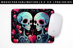 Skull Mouse Pad Design | Mouse Pad Sublimation PNG Product Image 1