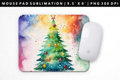 Watercolor Mouse Pad Design | Mouse Pad Sublimation PNG Product Image 1