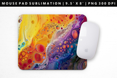 Rainbow Mouse Pad Design | Mouse Pad Sublimation PNG Product Image 1