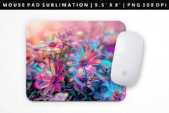 Flower Mouse Pad Design | Mouse Pad Sublimation PNG Product Image 1