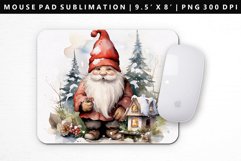 Gnome Mouse Pad Design | Mouse Pad Sublimation PNG Product Image 1