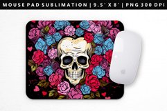 Skull Mouse Pad Design | Mouse Pad Sublimation PNG Product Image 1